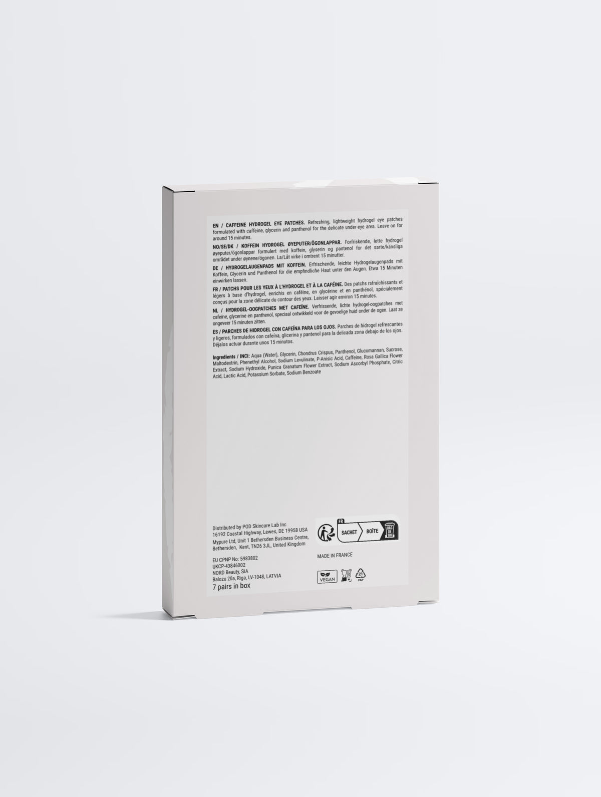 Caffeine + Vitamin C Energizing Hydrogel Eye Patches